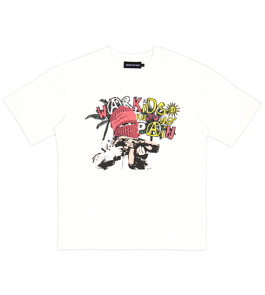 WAR KID Know No Pain Short Sleeve T-Shirt - Off White