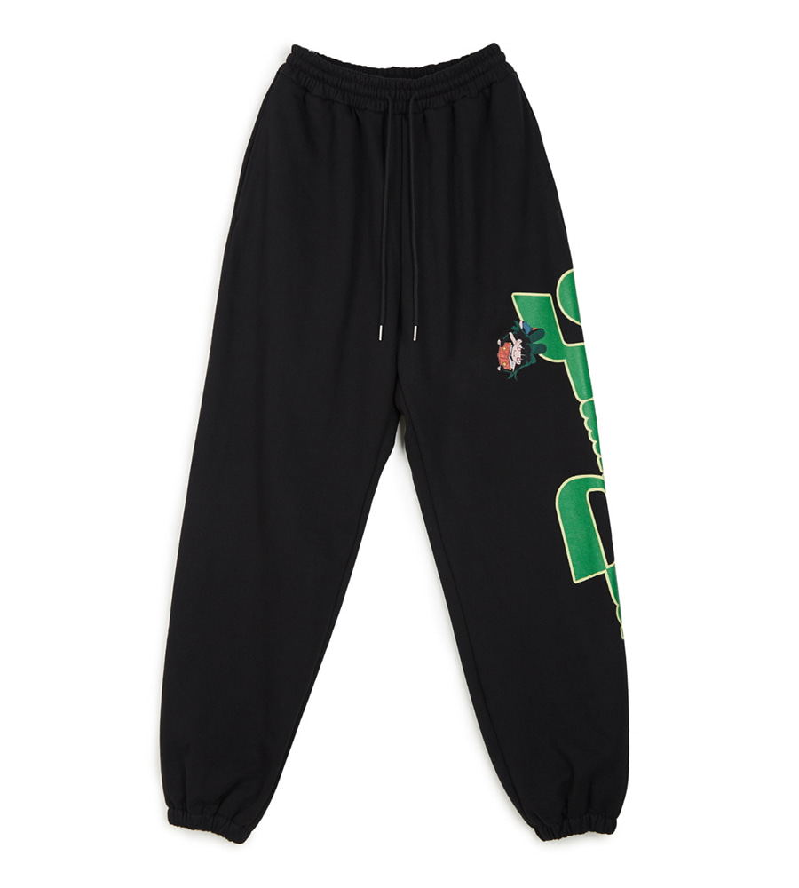 THE WITCH Heavy Weight Fleece Sweat Pants - Black